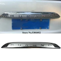 for nissan murano z52 2015 2018 abs chrome rear trunk lid cover trim tailgate trunk protector car exterior accessories