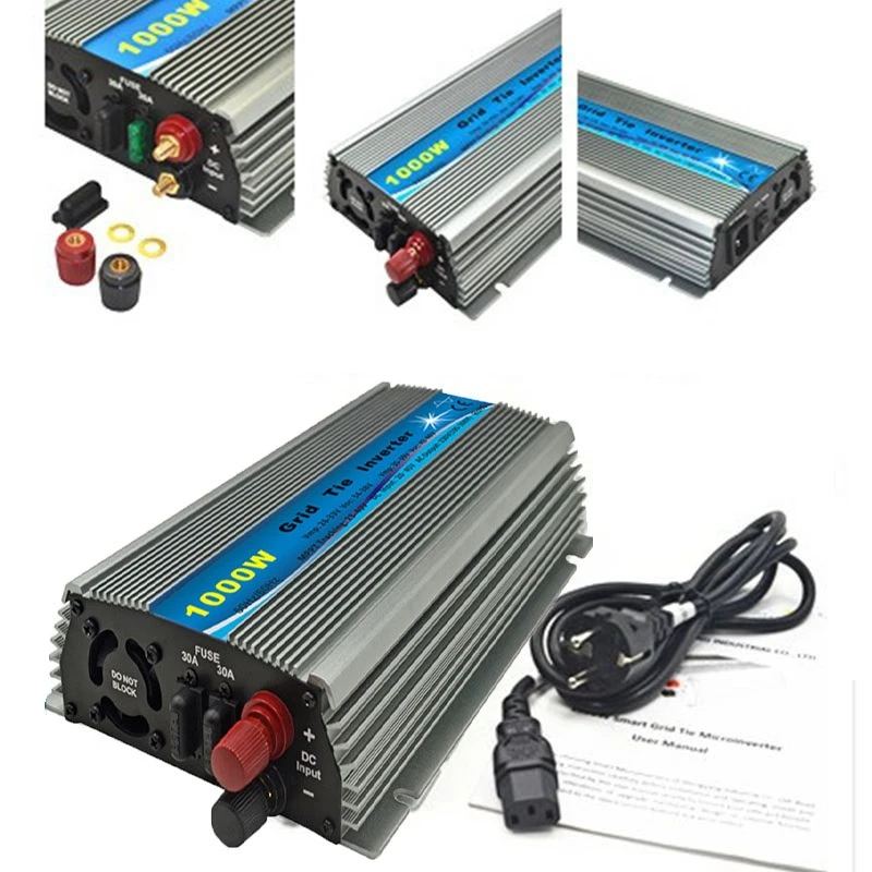 

1000 Вт бытовой сетевой инвертор 18 в 12 В до 220 В Солнечная энергия фотоэлектрический микро-инвертор