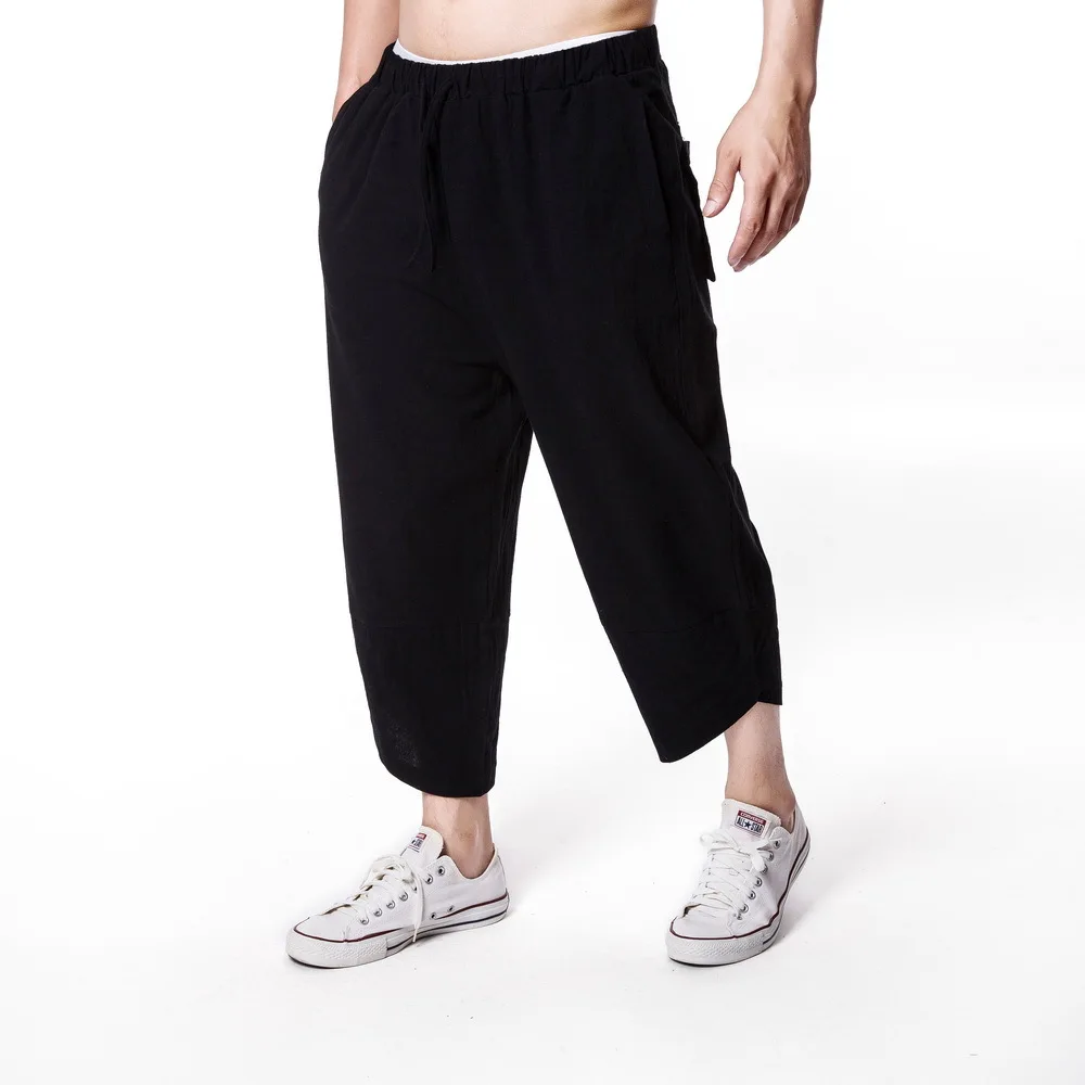 HEFLASHOR новые летние мужские брюки с крестом Уличная Повседневная Свободная одежда