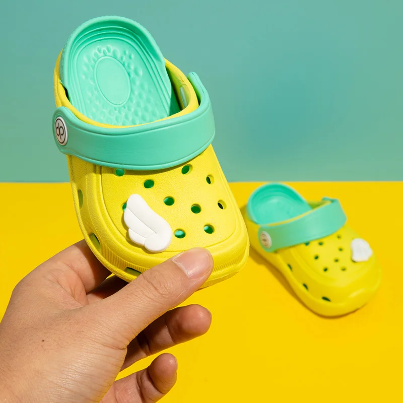 Мюли детские удобные пляжная обувь с дырками для маленьких мальчиков и девочек