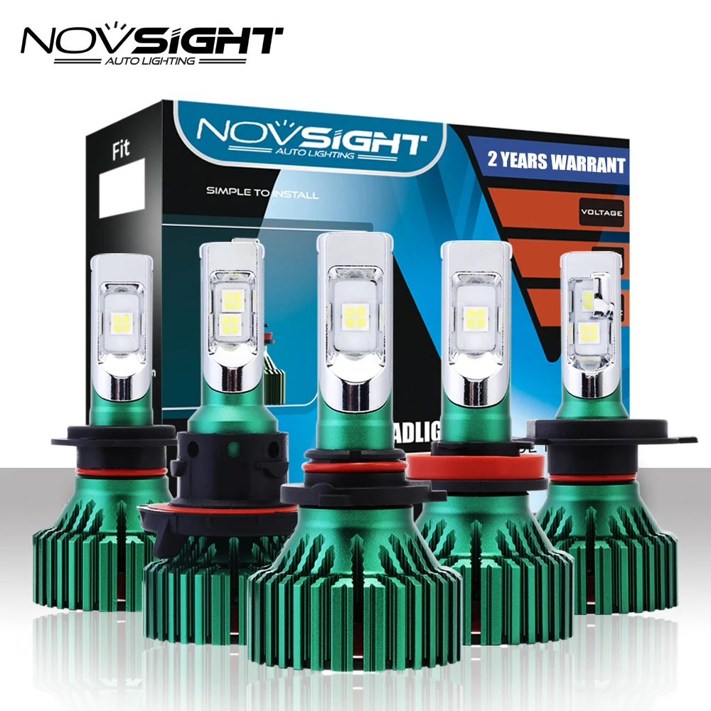 NOVSIGHT H4 светодиодный автомобильный головной светильник H7 H11 s 60 Вт 16000LM H8 H9 9005 9006 для