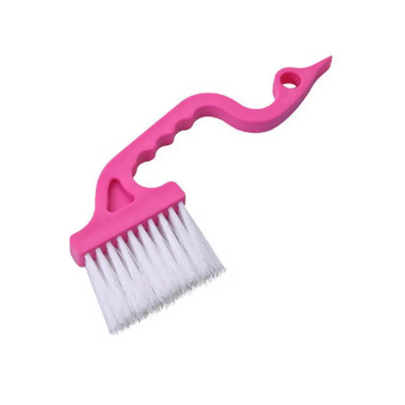 style 1 pink Креативная ручная щетка для чистки многоцелевой паз для двери и окна узкая щетка клавиатура кухонная щетка для чистки инструменты для уборки дома - Цвет: style 1 pink