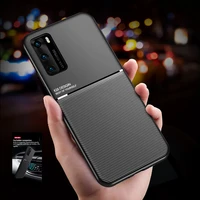 luxury leather case for huawei mate 30 20 pro 10 p20 p30 p40 lite p10 plus car magnetic cover for honor 10 20 lite nova 5t case