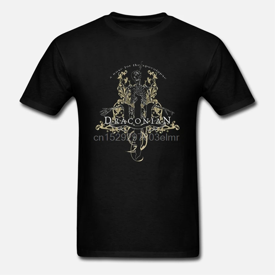 DRACONIAN Concert Band Tee хлопковая Футболка Черная Новая мужская размер S до 3XL |