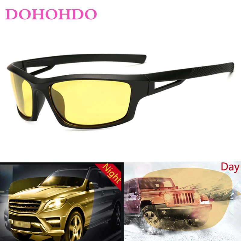 Фото Мужские поляризованные очки DOHOHDO для ночного вождения женщин и мужчин