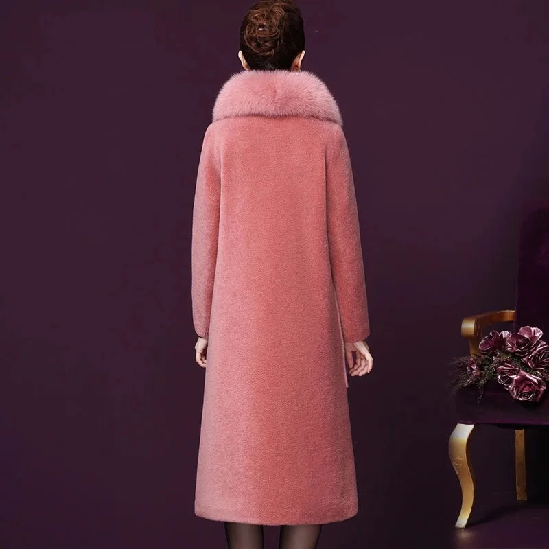 2019 зимняя Осенняя Женская одежда женское плотное теплое длинное пальто из