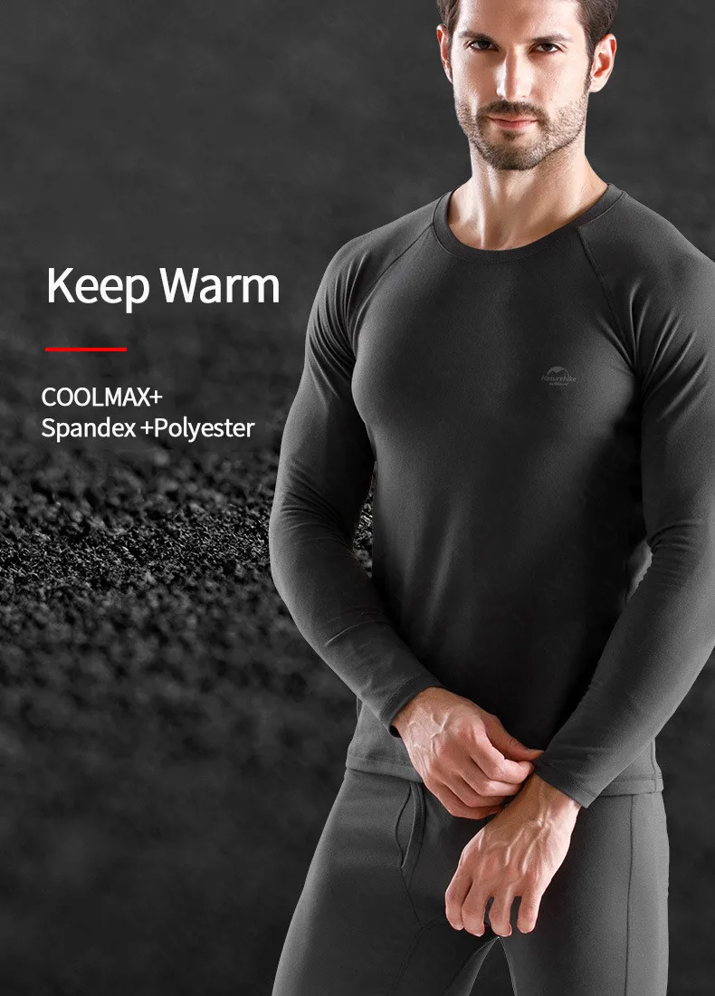 Naturehike Outdoors Functional Thermal Underwear Suit Quick Drying Autumn Pants Winter Sweat Releasing Sports Underwear