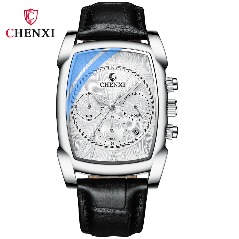 

CHENXIMen's Multi-function Watch Ultra-thin Dial Simple Waterproof Fashion Business Casual Steel Band Luxury Quartz Watch WA239