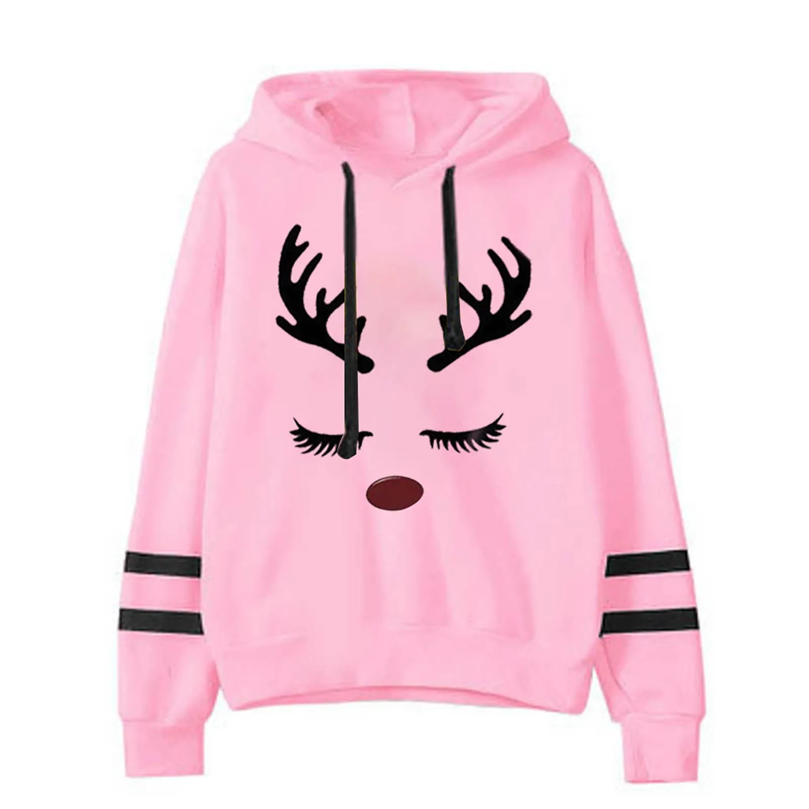 

Women's Lightweight Long Sleeve Casual Pullover Hooded Tops