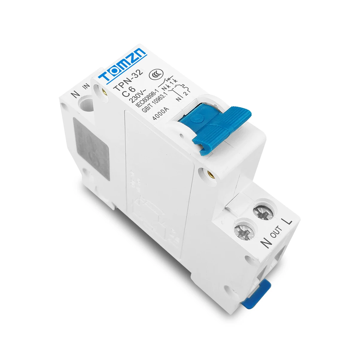 Мини выключатель TPN 1P + N MCB 10A 16A 20A 25A 32A|Автоматические выключатели| |