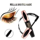 Водонепроницаемый, Длительное Действие, 4D Удлиняющая Тушь для ресниц шелк скручивание волокон наращивание ресниц Черная Увеличивающая Объем и Удлиняющая с кремовой структурой для макияжа (10 см)