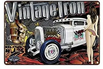 

Tin Sign Vintage Iron Poster Vintage Painting Tin Sign for Farm Wall Decoration Crafts Metal Tin Sign 8x12 inch