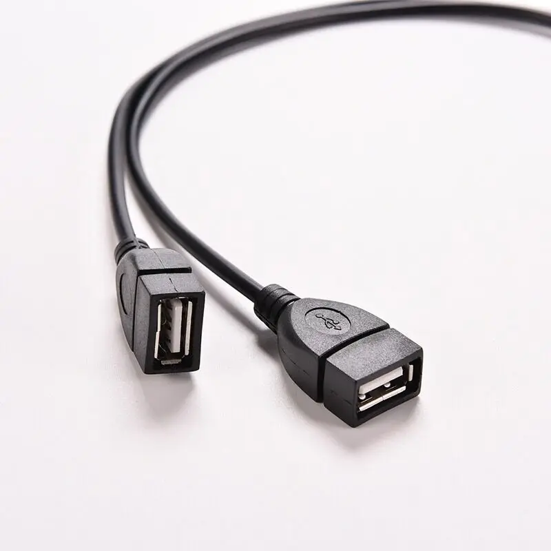 Larryjoe Новый USB 2 0 мужчина к двойной гнездовой разъем разветвитель концентратор