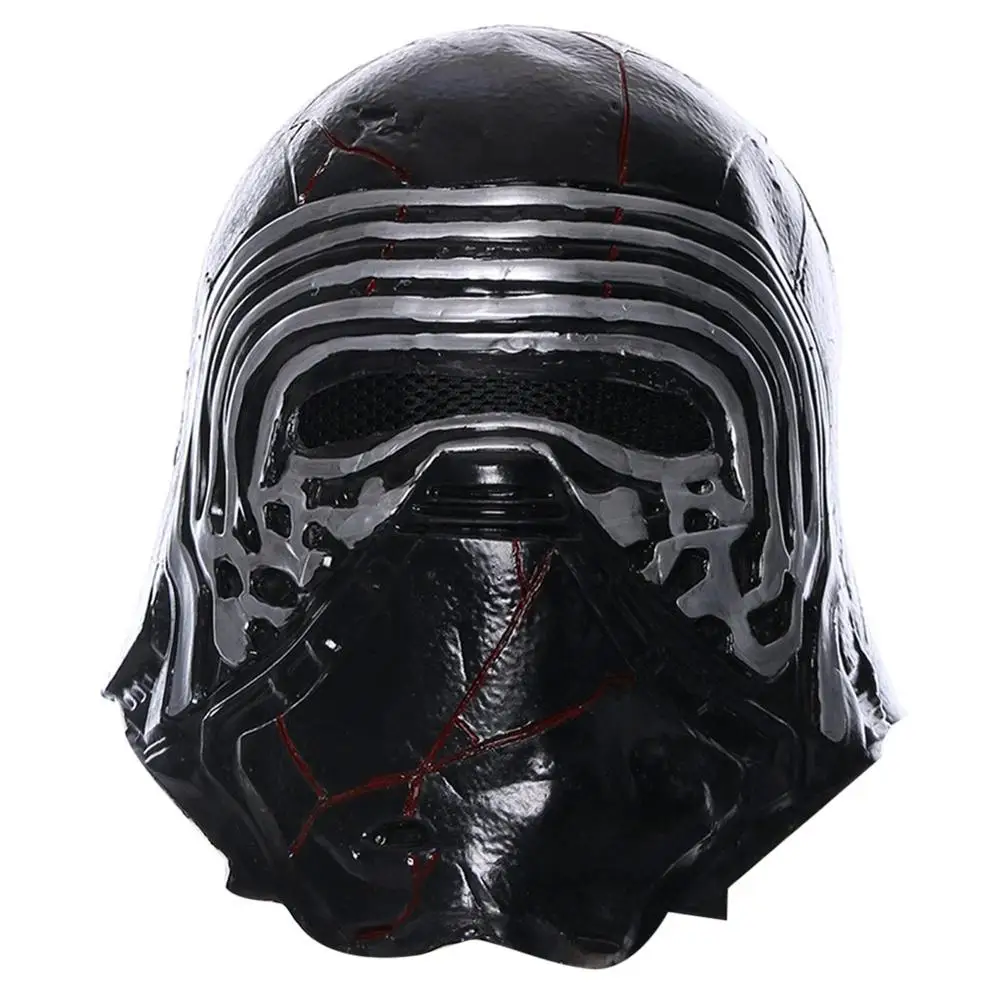Star Cosplay The Rise of Skywalker Kylo Ren латексная маска на все лицо шлем костюм Хэллоуин