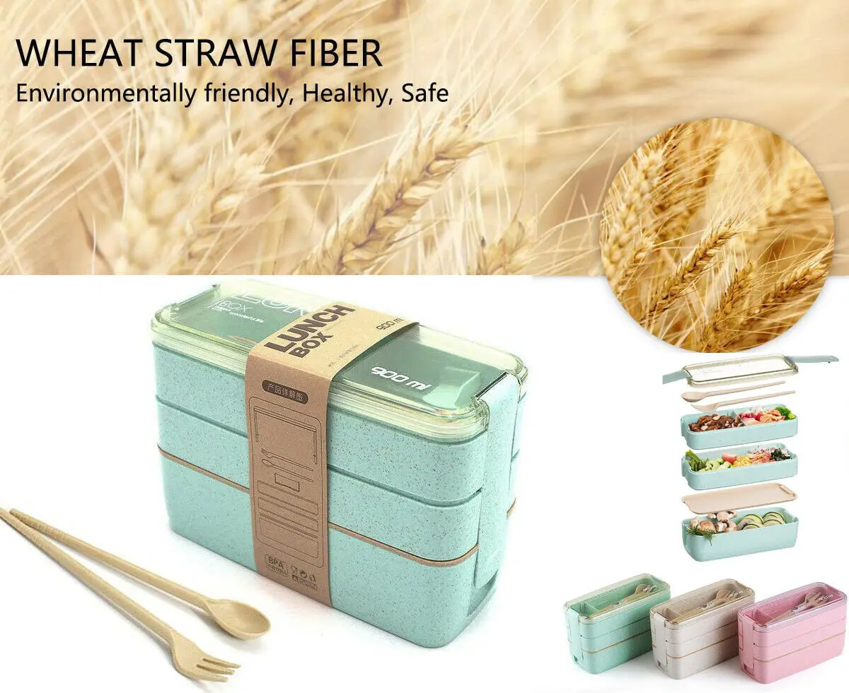 

3-х слойный милый Ланч-бокс для детей, школьный детский Ланч-бокс для горячей еды, палочки для еды, пищевой контейнер, коробка для еды в японском стиле