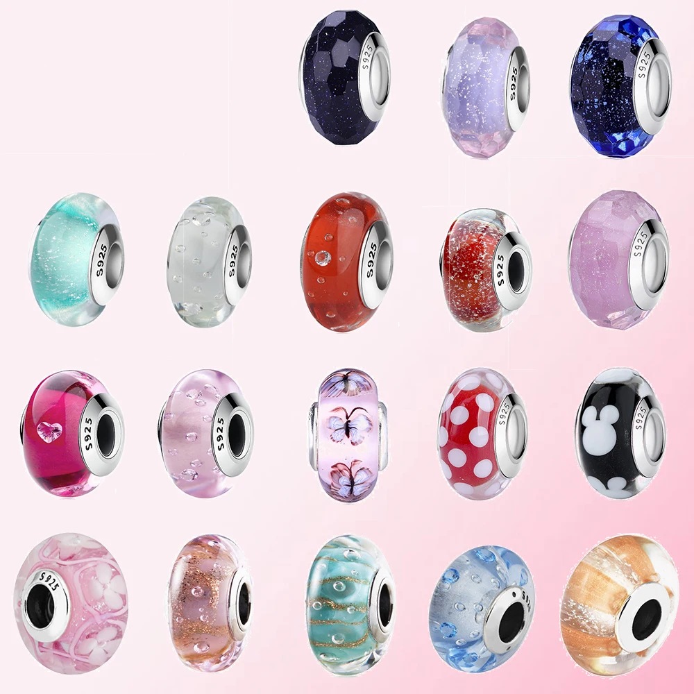 2019 новый 100% 925 стерлингового серебра классические разноцветные браслеты с