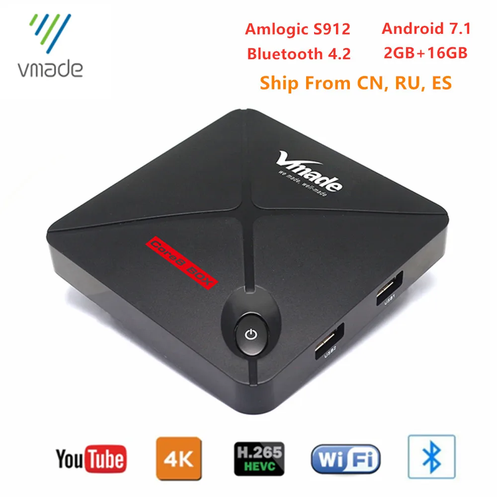 ТВ приставка 4k Android 7 1 мини медиаплеер Amlogic S912 H.265 Поддержка Skype YouTube Netflix аккаунт 2