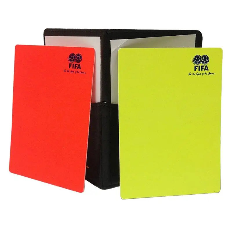 

Professional Football Red And Yellow Cards Record Soccer Games Referee Tool Equipment For Soccer Match Accessory