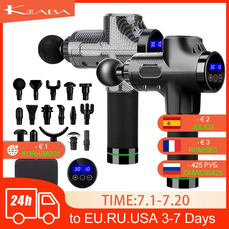 Электрический массажный пистолет для похудения расслабление мышц тела массажер