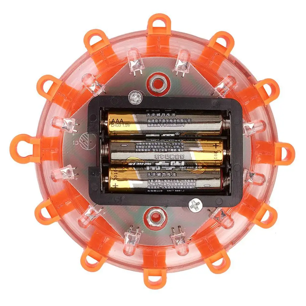 6pcs магнетический светодиодный стробоскоп Предупреждение светильник аварийного