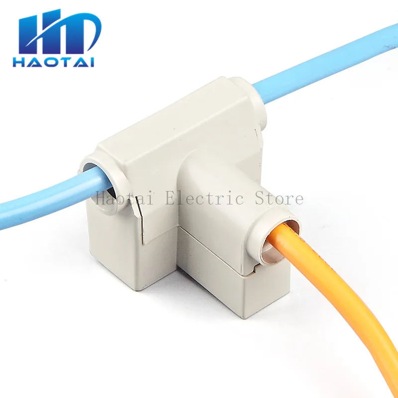 Т образный зажим для проводов шунтирующий самоклеящийся тройник ветвейного