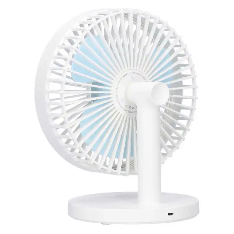 

Desktop Fan Electric Fan Low Noise Household Accessory White 3 Wind Speed Setting Portable for Dormitories Office Home Bedroom