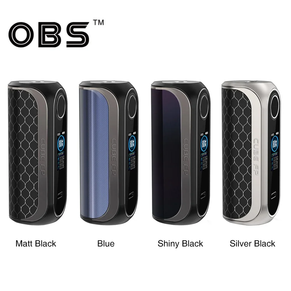 Оригинальный боксмод OBS Cube FP 80 Вт VW макс. выход система распознавания отпечатков