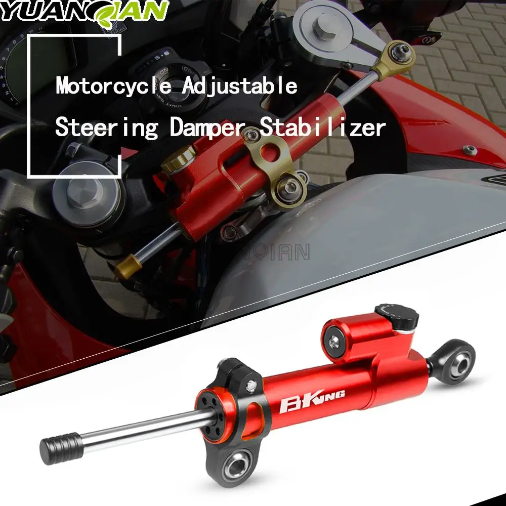 

Universal CNC Motorcycle Adjustable Steering Damper Stabilizer For Suzuki B-KING 1300 Bking 1300 2008-2020 2009 2010 2011 2012