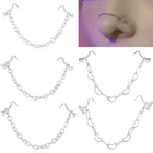 Женские серьги-кольца из нержавеющей стали с цирконом