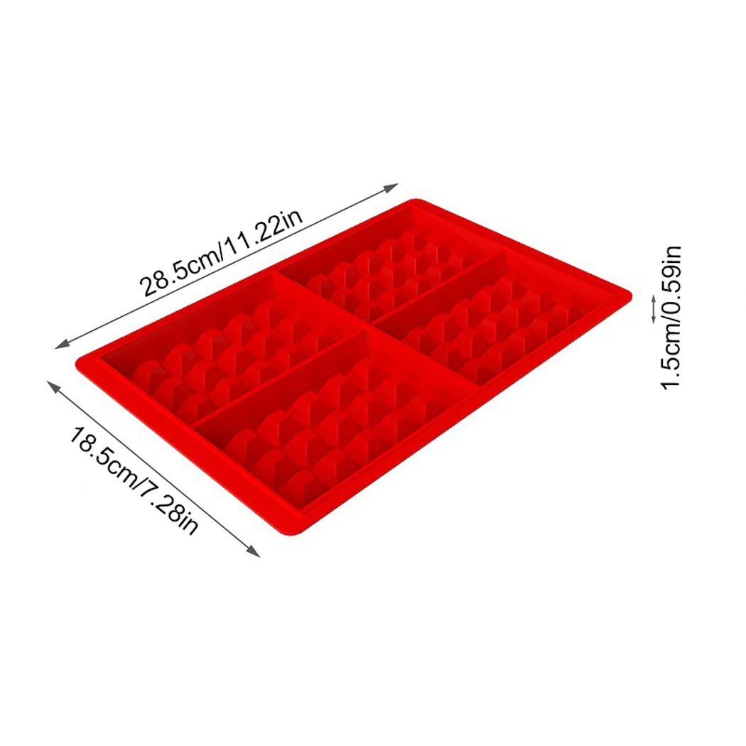 

justdolife Portable Home Kitchen Waffle Mold Non-stick Cake Mould Makers Kitchen Silicone Waffle Bakeware Kitchen Accessories