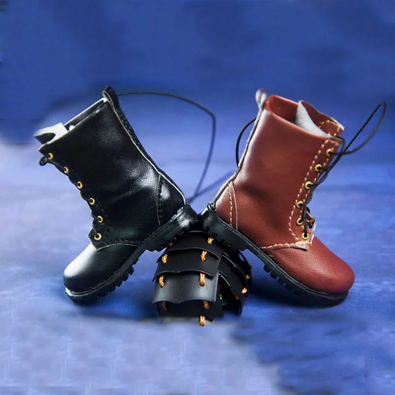 

FASToys FA-18-04 1/6 Male Military Leather Boots Black/Brown Combat Shoes Model Fit 12'' Male Action Figure Body