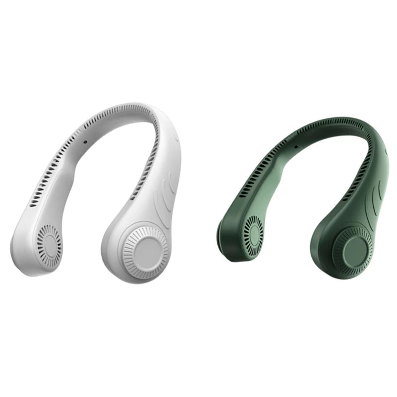 

Комплект из 2 предметов, мини-вентилятор на шее 2000 мА/ч, USB, Перезаряжаемые вентилятор бесшумный для любителей спорта для дома и улицы; Цвет бе...