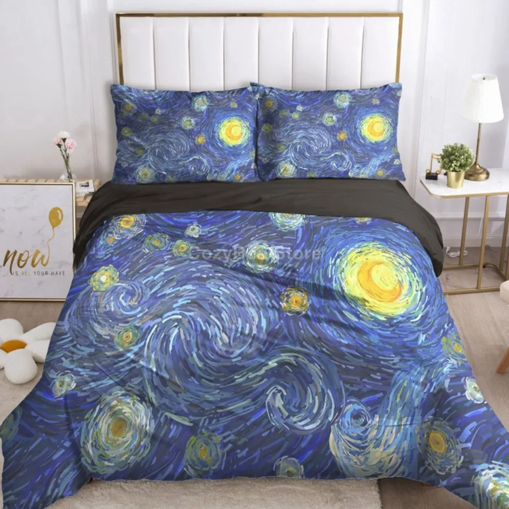 

Starry Sky Galaxy Bedding Set Modern 3d Duvet Cover Sets Comforter Bed Linen Twin Queen King Single Size Fashion Luxury Universe