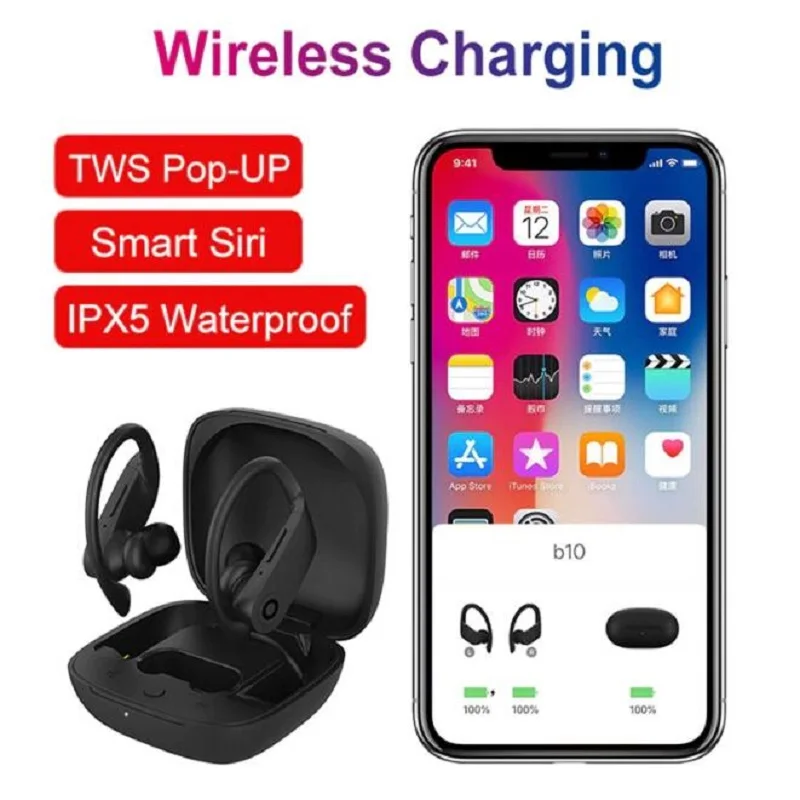 SULEIYI B10 TWS Bluetooth наушники спортивные беспроводные для бега водонепроницаемые с