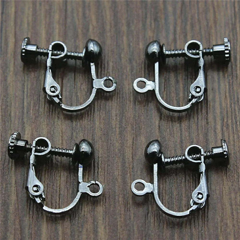 

Pendants for jewelry wholesale 4mm 14x17mm Round earring setting 5pcs