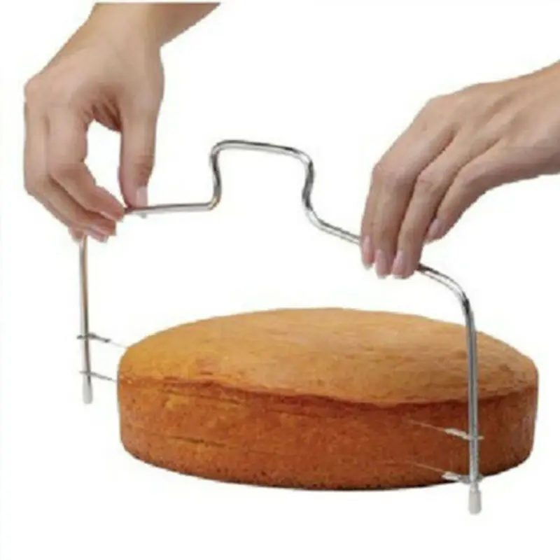 

Double Line Adjustable Stainless Steel Metal Cake Cut Tools Cake Slicer Device Decorating Mold Bakeware Kitchen Cooking Tool