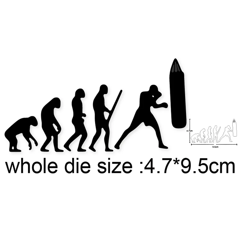 

Metal Cutting Dies Human Evolution DIY new Scrapbooking Stamps Craft Embossing Die Cut Making Stencil Template