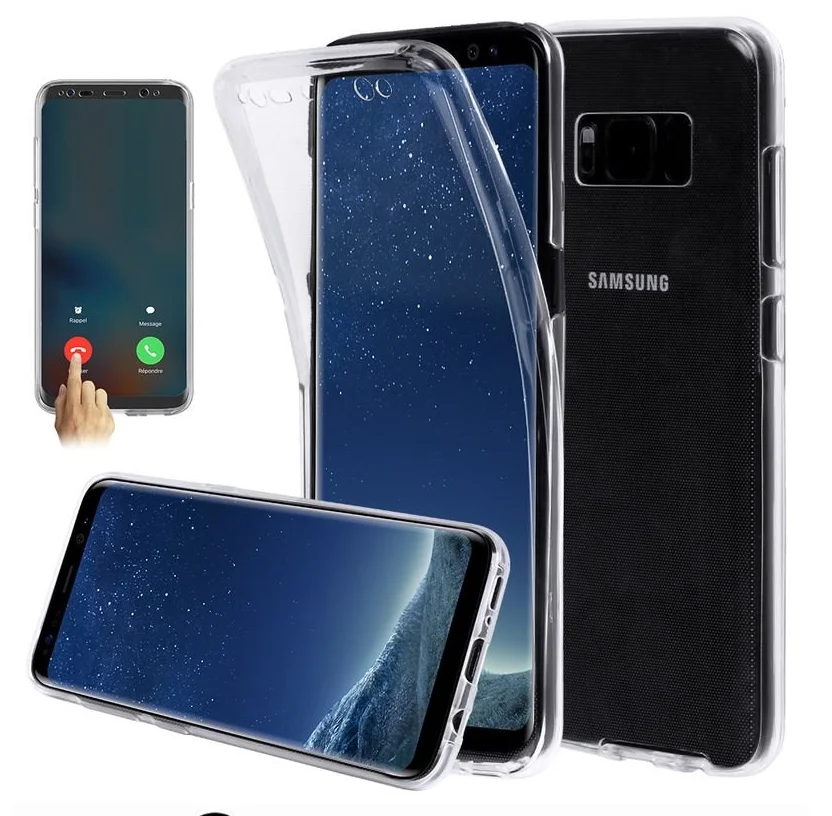 360 двойной силиконовый, мягкий, телефонный чехол для samsung Galaxy S3 S4 S5 S6 край S7 S8 плюс S9 S10E Note3 4 для девочек от 5 до 8 лет 9 G530 G360 для Note10 pro
