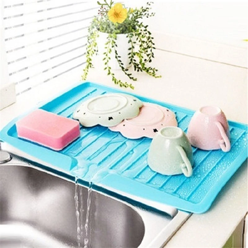 Kacuyelin Kitchen Dish Drainer TrayD4 Colors Plastic Storage And Cleaning Tool Eco Material rain Rack | Дом и сад