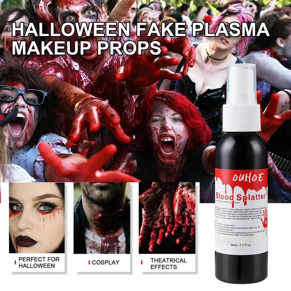 

Хэллоуин симуляция брызг крови спрей макияж крови вампир зомби реквизит для макияжа крови атмосфера имитация реквизит