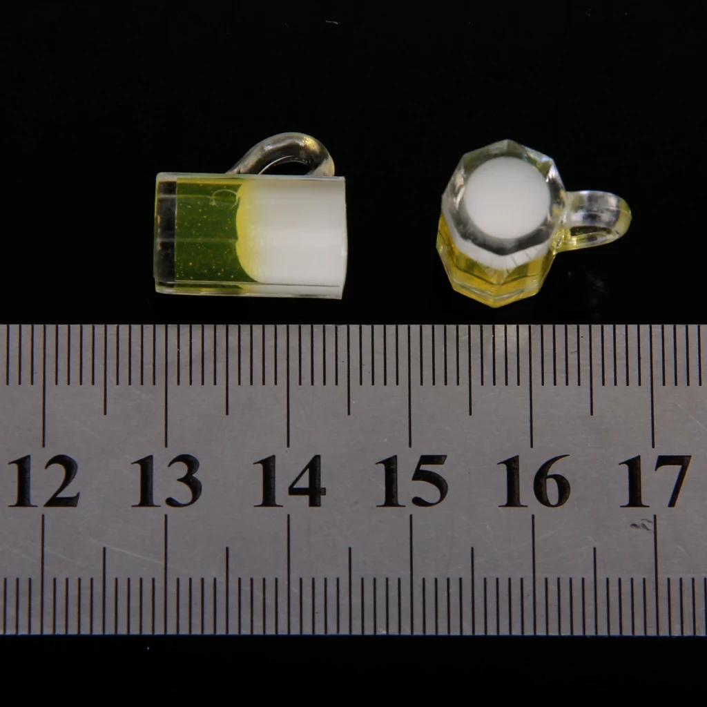 

1:12 Scale Glass Mug with Larger Beer Dollhouse Miniature Dining Table