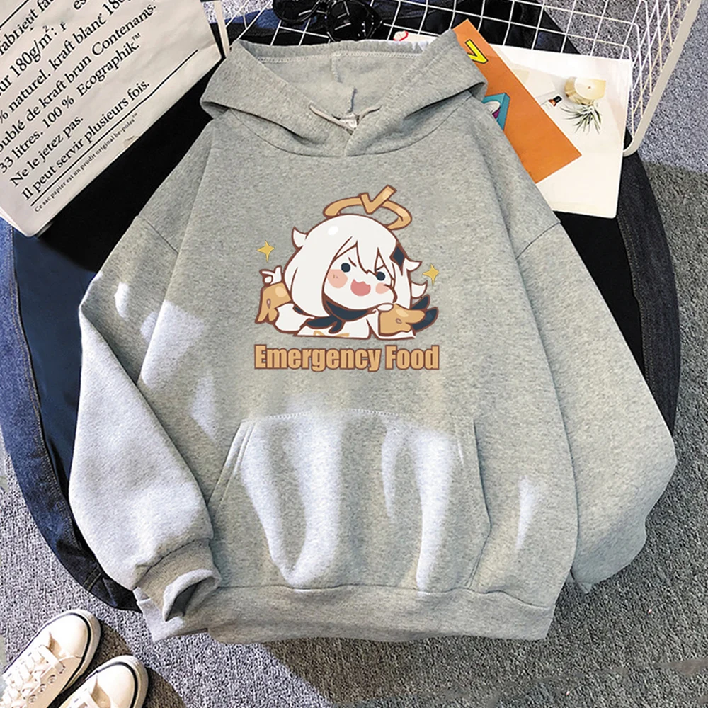 Genshin Impact Graphic Oversized Hoodies women Unisex Cute Pink Tops 2021 Spring/Autumn Korean Fashion Kawaii Streetwear Casual