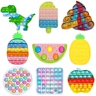 Ананас Радужный попит антистресс для детей игрушка-антистресс пузырь игрушки для снятия стресса сжимаемые сенсорные сжимаемые игрушки рафунелакс