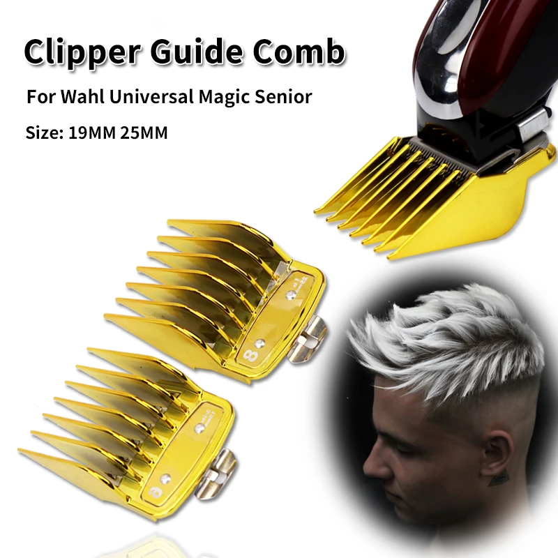 

Electric Clipper Limit Comb Hair Trimmer Cutting Guide Comb Attachment For Wahl Universal Magic Senior Size 19/25MM
