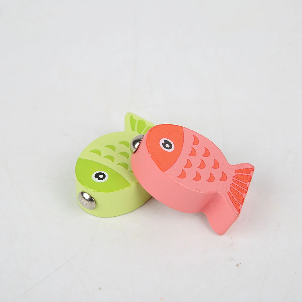 

Деревянная игрушка для рыбалки, подходящая игра, аксессуары для раннего обучения, Интерактивная рыболовная игрушка, размер