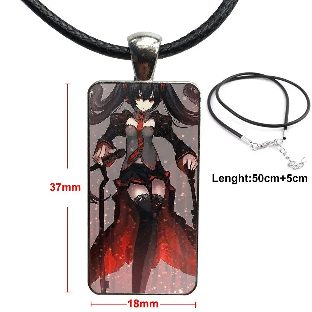 Akame Ga Kill Anime Zerochan For Lovers Girl Friend Best Gift Glass Pendant Necklace Handmade Half Rectangle | Украшения и