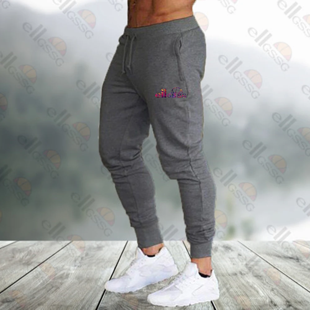 

Spring and Summer Breathable Men's Casual Sports Pants 2021 Fitness Exercise Slim Pencil Pants Drawstring Jogging Sports Pants