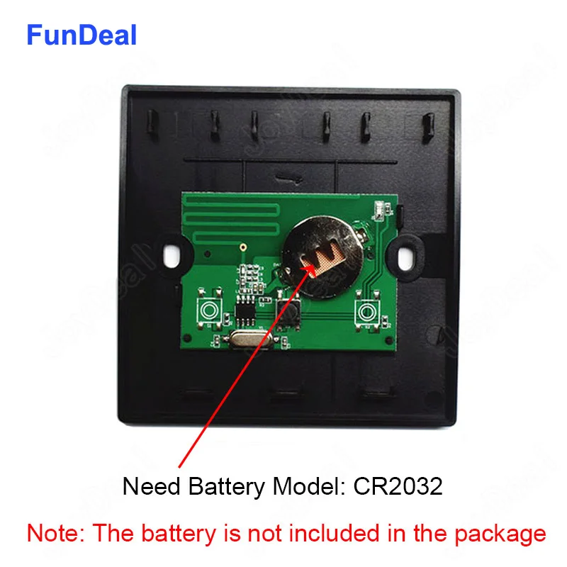 Беспроводной смарт переключатель FunDeal 1/2/3 банды 433 МГц светильник RF с