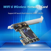 wireless network card 2 4g5ghz dual band pci e 1x ethernet pci express wi fi 6 adapter converter network controller for desktop
