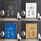 Патент на руль корабля, постеры на стену в морском стиле, декор комнаты, винтажный принт, схема, идея подарка, спортивные настенные украшения